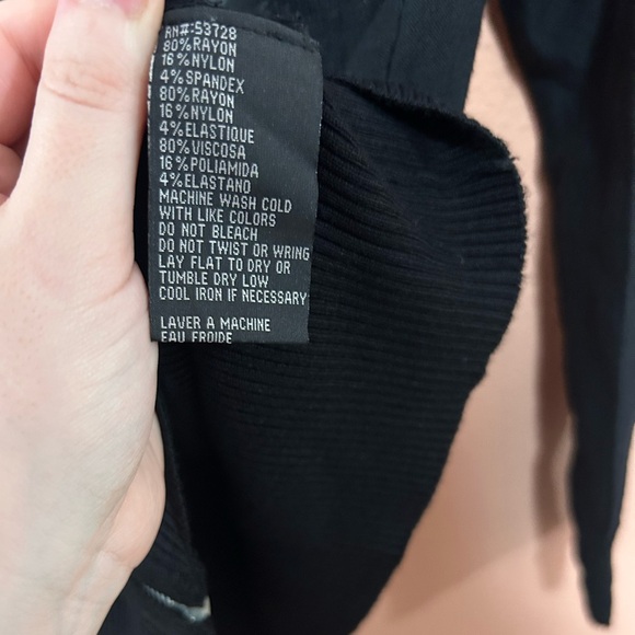 NWT Dollhouse Black Collared Zipper Sweater - Picture 4 of 7